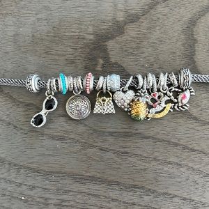 Brighton bracelet and charms